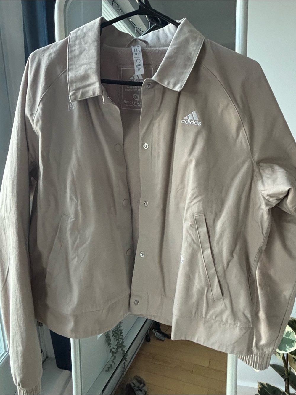 adidas Tan Bomber-Style Coach Jacket